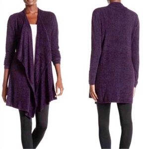 Barefoot Dreams Bamboo Chic Lite Calypso Wrap Cardigan Purple Size :S/M